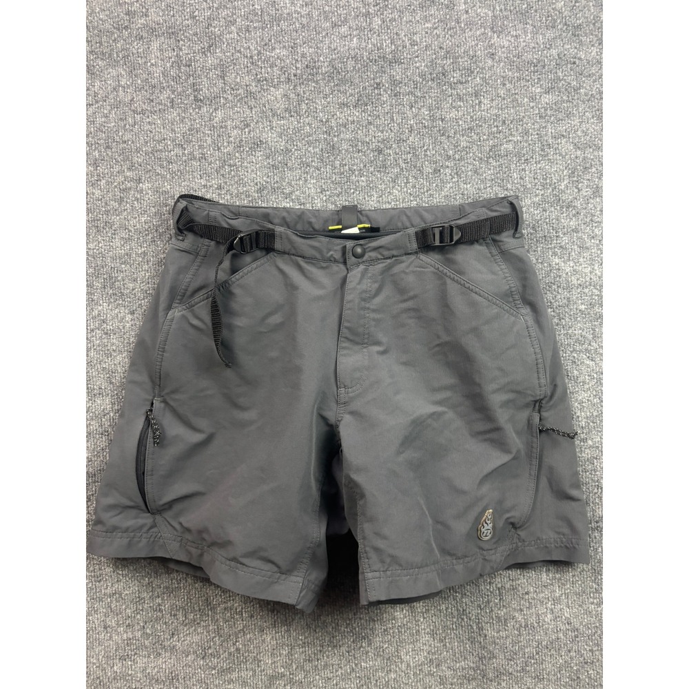 Novara Cycling Shorts Mens Large‎ Gray Padded Liner Adjustable Belt Hiking